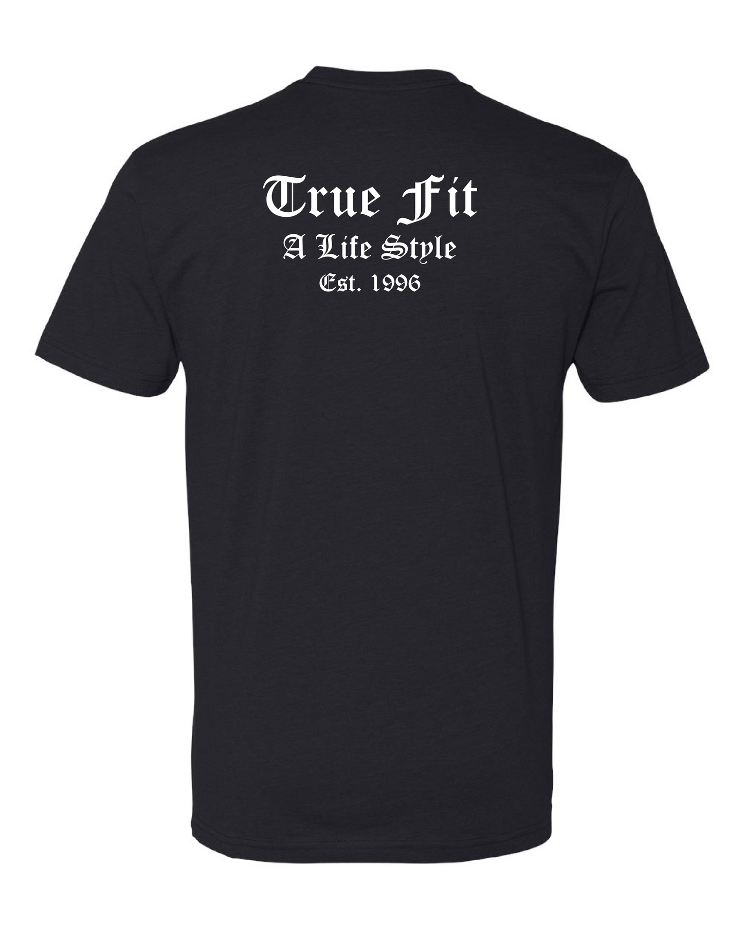 TRUE FIT Old English Street Tee - Jet Black