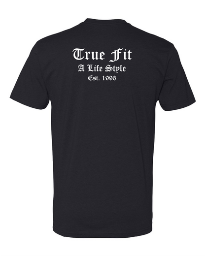 TRUE FIT Old English Street Tee - Jet Black